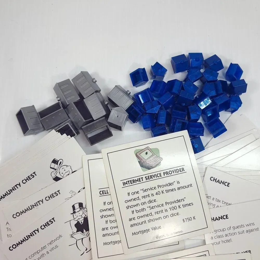 Monopoly electronic banking edition 2007 cards deed utility community chest part